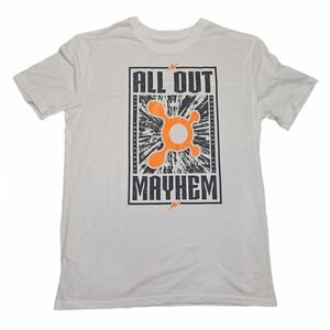 Orangetheory Fitness All Out Mayhem 2023 Graphic T-Shirt Unisex Medium White